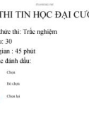 Ôn thi Tin học đại cương