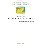 Bài giảng Hệ quản trị cơ sở dữ liệu: Phần 1 - KS. Nguyễn Vương Thịnh