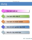 Bài giảng Nhập môn lập trình C: Chương 4 - Trần Thị Kim Chi