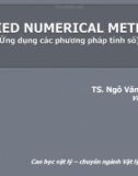 Bài giảng Applied numerical methods (Ứng dụng phương pháp tính số): Chương 5 - TS. Ngô Văn Thanh