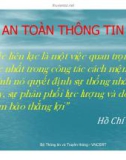 Bài giảng An toàn thông tin