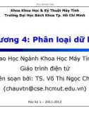 Bài giảng Chương 4: Phân loại dữ liệu