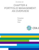 Lecture Investments: Principles of portfolio and equity analysis: Chapter 4 - CFA Institute