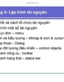 Bài giảng Lập trình Windows - Chương 5: Lập trình tài nguyên (2016)