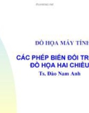 Bài giảng Đồ họa máy tính: Các phép biến đổi trong đồ họa hai chiều - TS. Đào Nam Anh