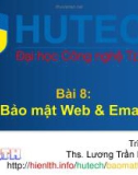 Bài giảng Bảo mật thông tin - Bài 8: Bảo mật Web và Email