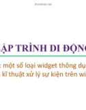 Bài giảng Lập trình di động: Bài 4 - Trương Xuân Nam