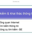 Bài giảng Tìm kiếm và khai thác thông tin