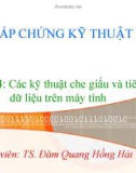 Bài giảng Pháp chứng kỹ thuật số: Bài 4 - TS. Đàm Hồng Hải