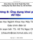 Bài giảng Khai phá dữ liệu: Chương 8 - TS. Võ Thị Ngọc Châu