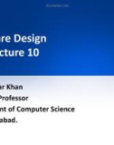 Lecture Software engineering II: Chapter 10 - Dr. Muzafar Khan