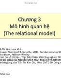 Bài giảng môn học Hệ cơ sở dữ liệu: Chương 3 - Nguyễn Như Hoa