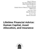 Lifetime Financial Advice: Human Capital, Asset Allocation, and Insurance