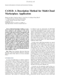 CAM-D: A description method for multi-cloud marketplace application