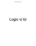 Bài giảng Trí tuệ nhân tạo: Logic vị từ - Trường Đại học Thủy Lợi