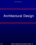 Lecture Software Engineering - Chapter 11: Architectural design