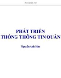 Bài giảng Phát triển hệ thống thông tin quản lý: Khái niệm cơ bản - Nguyễn Anh Hào