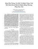 Khai phá thông tin mô tả bệnh tiếng Việt để chẩn đoán một số bệnh bằng phương pháp học sâu