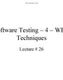 Software Quality Assurance: Lecture 26 - Dr. Ghulam Ahmad Farrukh