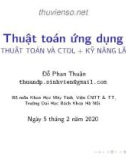 Bài giảng Thuật toán ứng dụng: Chương 1 - Đỗ Phan Thuận