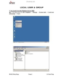 LOCAL USER AND GROUP