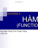 CHƯƠNG 4: HÀM (FUNCTION)