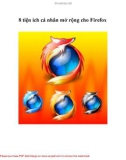 8 tiện ích cá nhân mở rộng cho Firefox- P1