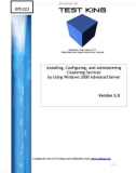 Installing, Configuring, and Administering Clustering Services by Using Windows 2000 Advanced Server Version 3.0