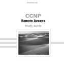 CCNP Remote Access Study Guide