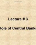 Management of financial institution: Lecture 3