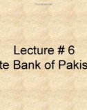 Management of financial institution: Lecture 6