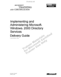 Implementing, Administering Microsoft® Windows® 2000 Directory Services