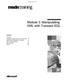 Module 3: Manipulating XML with Transact-SQL