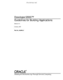 Developer/2000 Guidelines for Building Applications