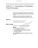 Activity 7.1: Developing a Preliminary Vision Document