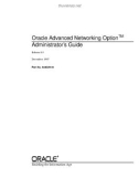 Oracle Advanced Networking Option Administrator's Guide