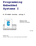 Programming Embedded Systems I