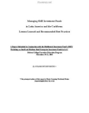 Managing SME Investment Funds in Latin America and the Caribbean: Lessons Learned and Recommended Best Practices