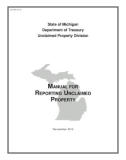 MANUAL FOR REPORTING UNCLAIMED PROPERTY 2012