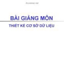 Bài giảng học môn Thiết kế cơ sở dữ liệu