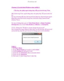 Những điều cần biết về Window Vista phần 2