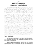 15 Thiết kế thí nghiệm (Design of experiments)