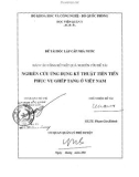 Đề tài độc lập cấp nhà nước : Ứng dụng kỹ thuật tiên tiến ghép tạng ở Việt Nam part 1