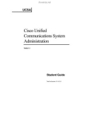 Cisco Unified Communications System Administration