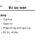 Tin học lý thuyết - Chương 1: Bổ túc toán