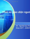 Thiết kế giao diện người dùng