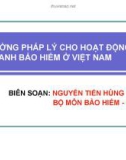 MÔI TRƯỜNG PHÁP LÝ CHO HOẠT ĐỘNG KINH DOANH BẢO HIỂM Ở VIỆT NAM