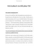 Giá trị pháp lý của hiến pháp 1946