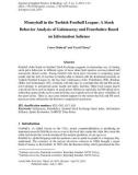 Moneyball in the Turkish football league: a stock behavior analysis of Galatasaray and fenerbahce based on information salience