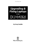 Upgrading & Fixing Laptops FOR DUMmIES phần 1